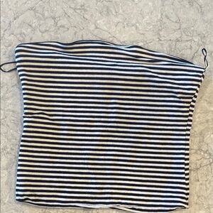 Cotton On Black and White Striped Tube Top